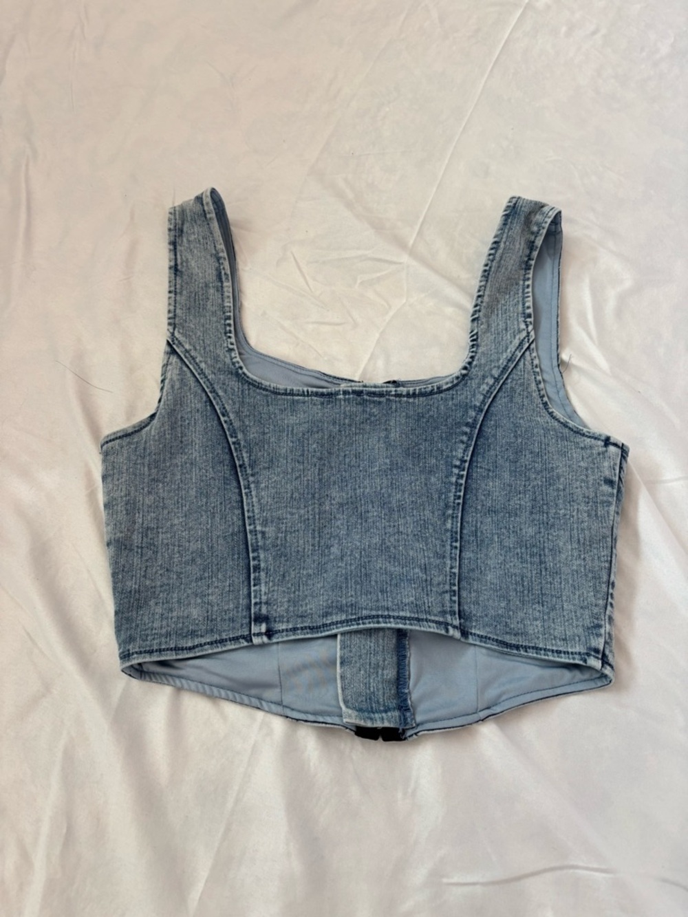 Blāshe corset denim top - Picture 2 of 3
